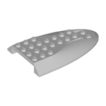 LEGO  6186796 - Fuselage d' avion courbé section arrière 6 x 10 - Médium Stone Grey