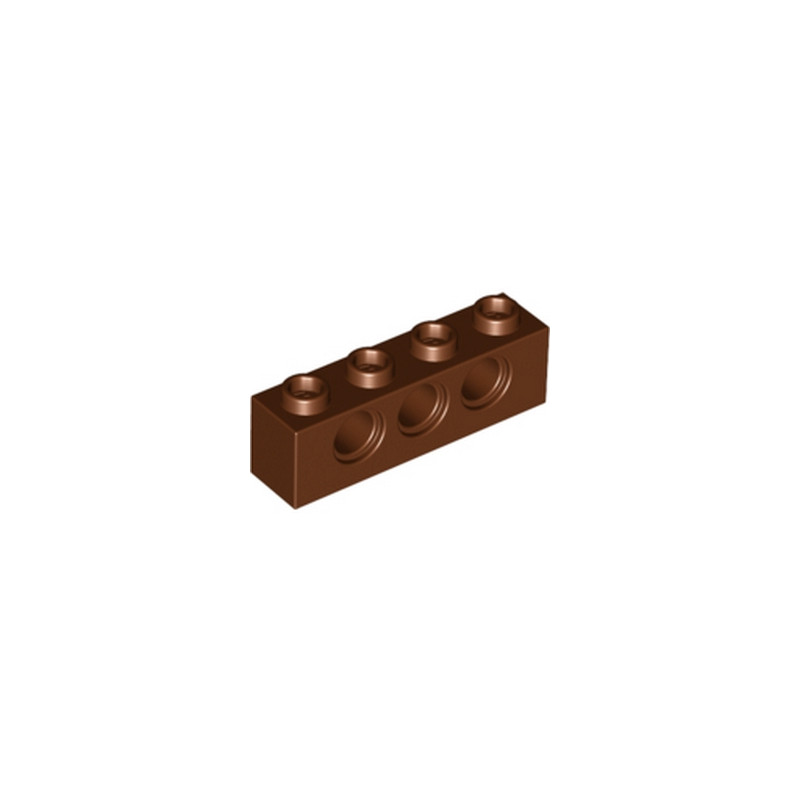 LEGO 4267994	TECHNIC BRICK 1X4, Ø4,9 - Reddish Brown