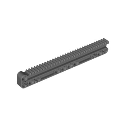 LEGO 6273338 - GEAR RACK 14X2M W/GROOVE - DARK STONE GREY