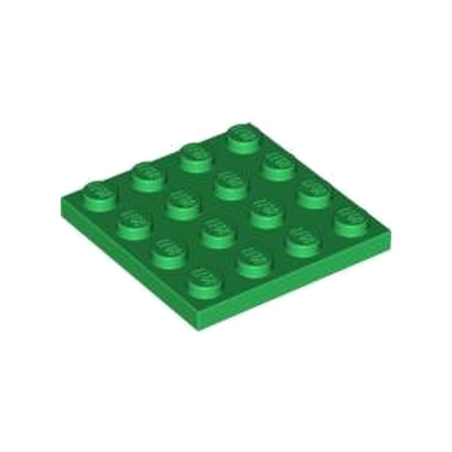 LEGO 4243821 PLATE 4X4 - DARK GREEN