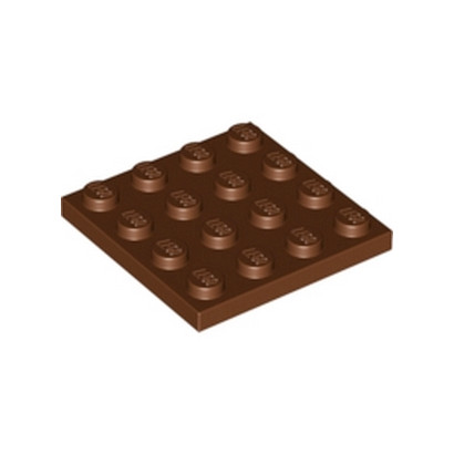 LEGO 4243838 PLATE 4X4 - REDDISH BROWN