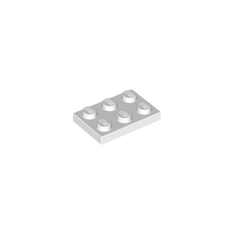 LEGO 302101 PLATE 2X3 - WHITE