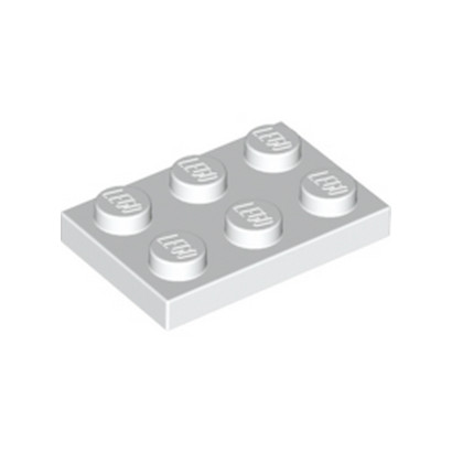 LEGO 302101 PLATE 2X3 - BLANC