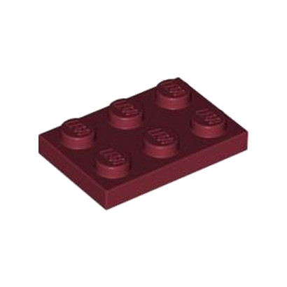 LEGO 6264030 PLATE 2X3 - NEW DARK RED
