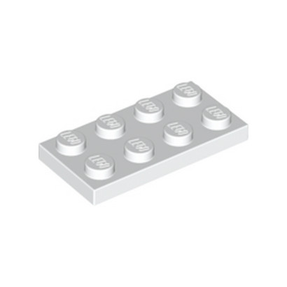 LEGO 302001 PLATE 2X4 - BLANC