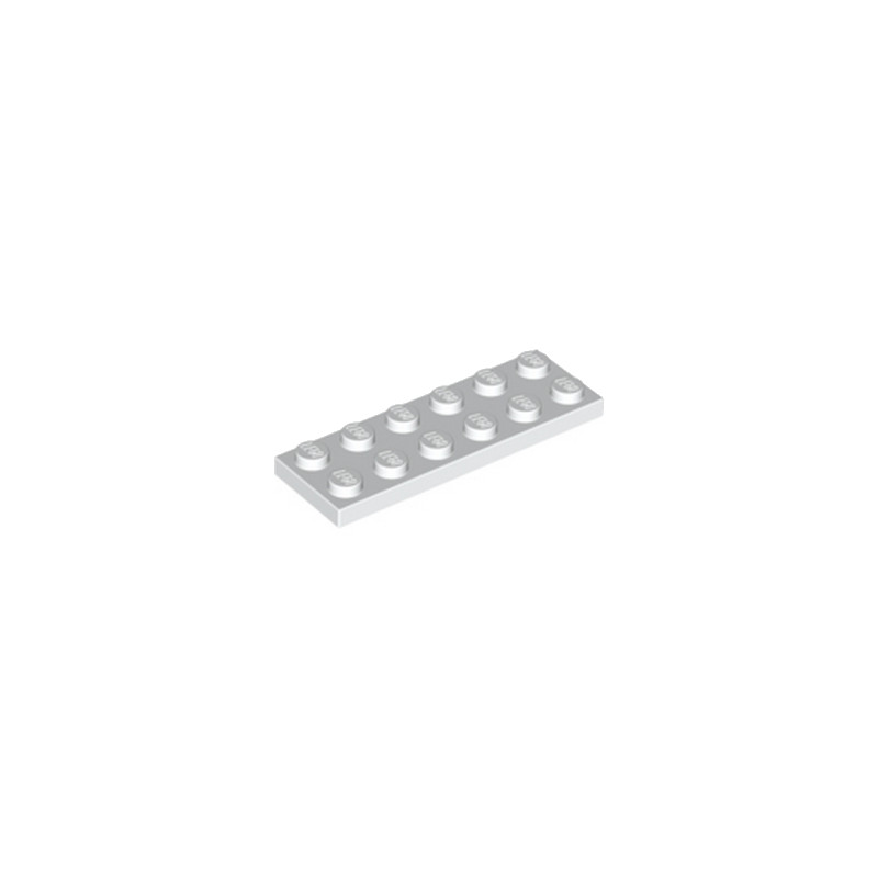 LEGO 379501 PLATE 2X6 - WHITE