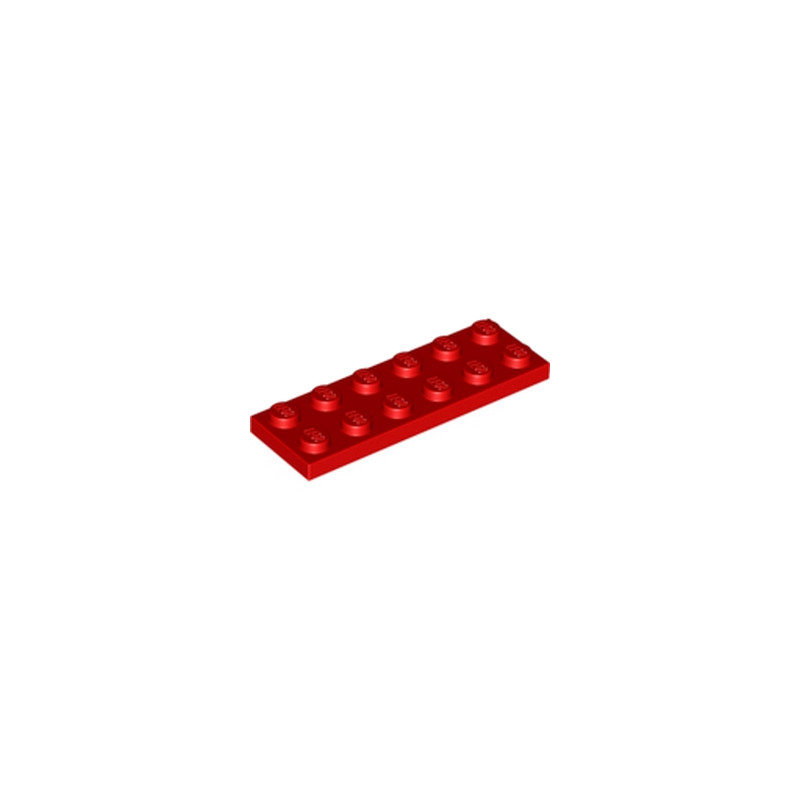 LEGO 379521 PLATE 2X6 - RED
