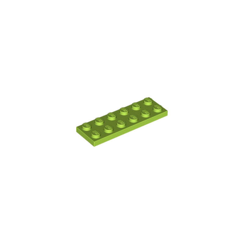 LEGO 4621548 PLATE 2X6 - BRIGHT YELLOWISH GREEN