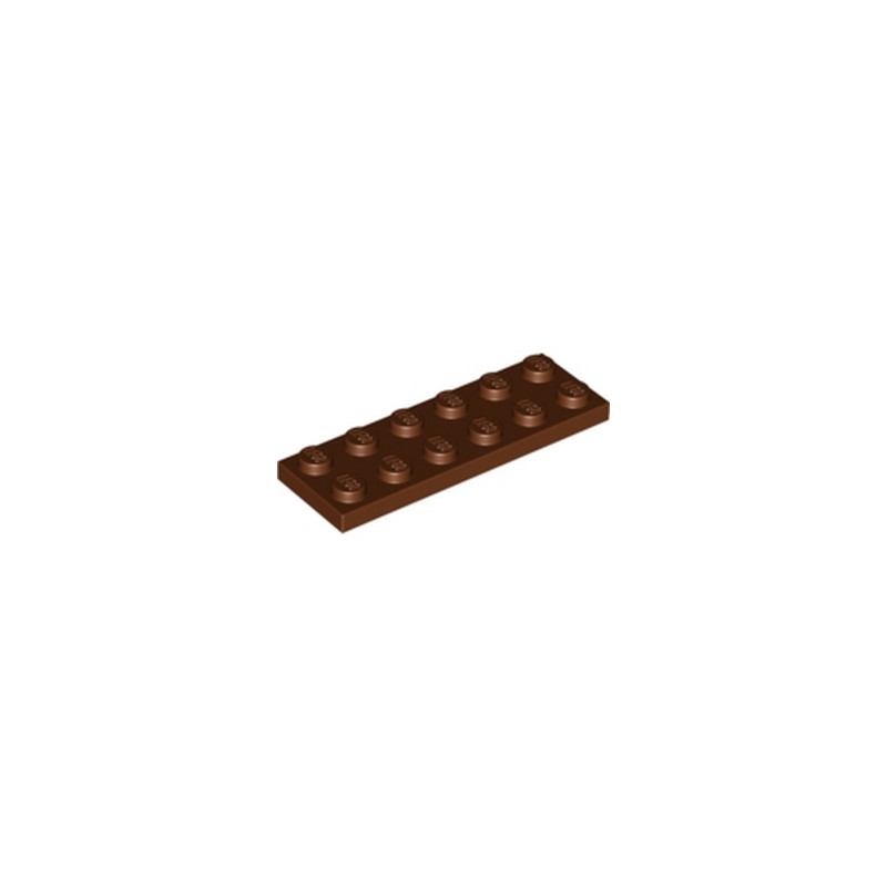 LEGO 4211247  PLATE 2X6 - REDDISH BROWN