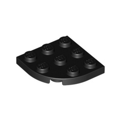 LEGO 4227392  PLATE 3X3, 1/4 CIRCLE - NOIR