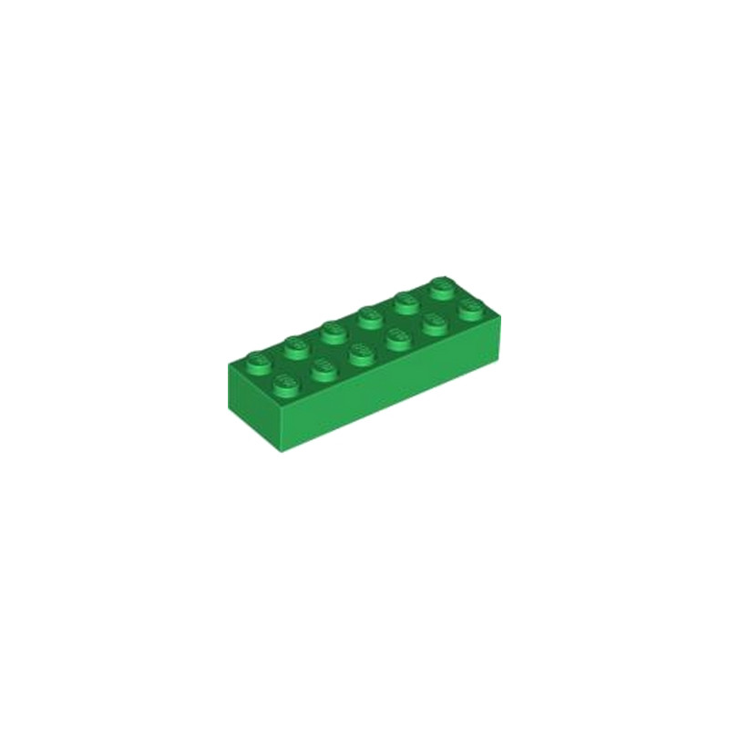 LEGO 245628 BRIQUE 2X6 - DARK GREEN