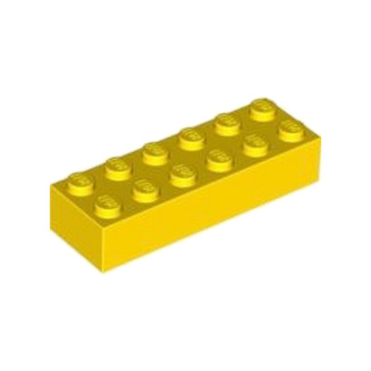 LEGO 245624 BRIQUE 2X6 - JAUNE