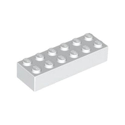LEGO 4181142 BRICK 2X6 - WHITE