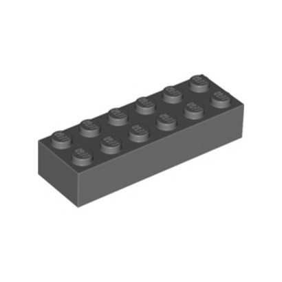 LEGO 4282819 BRICK 2X6 - DARK STONE GREY