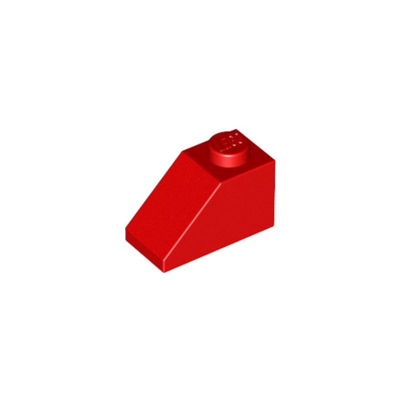 LEGO 304021 TUILE 1X2/45° - ROUGE