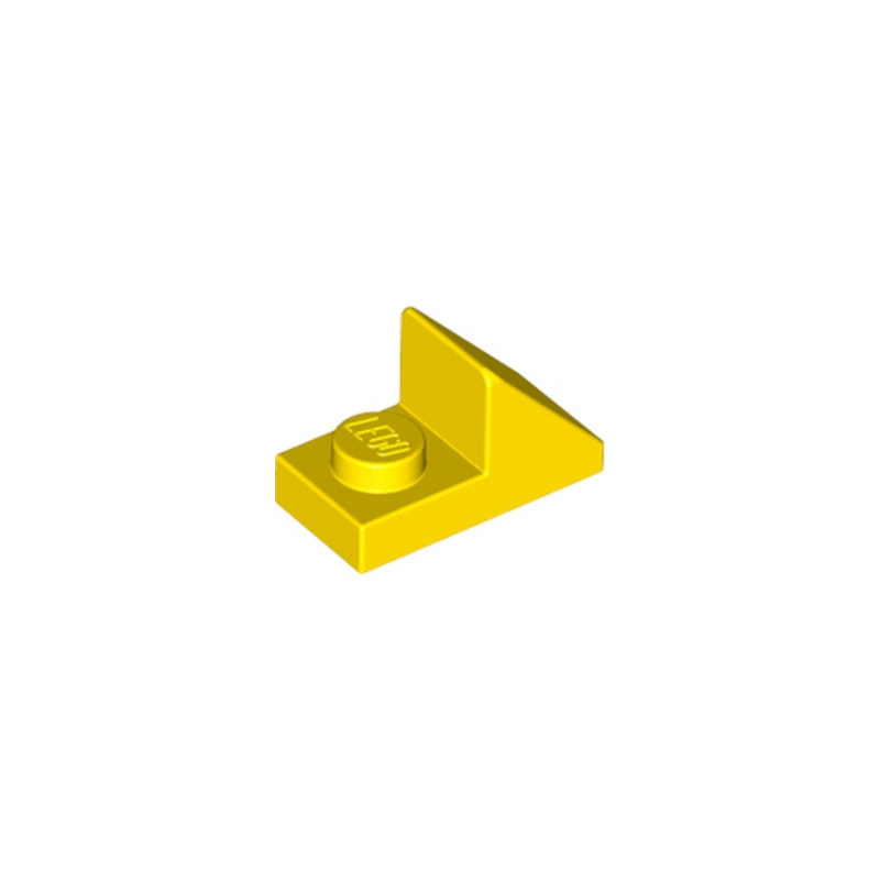 LEGO 6018491 TUILE 1X2 45° W 1/3 PLATE - JAUNE