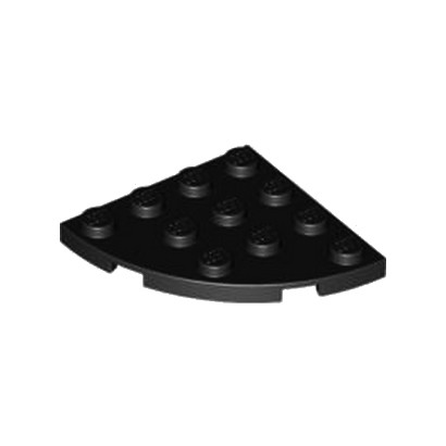 LEGO 4206156  PLATE 4X4, 1/4 CIRCLE - NOIR