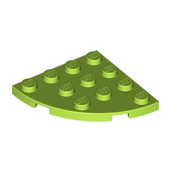 LEGO 4504705  PLATE 4X4, 1/4 CIRCLE - BRIGHT YELLOWISH GREEN