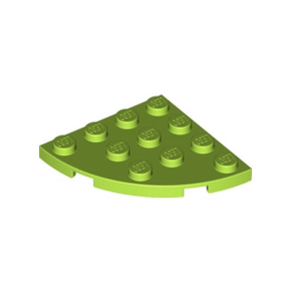 LEGO 4504705  PLATE 4X4, 1/4 CIRCLE - BRIGHT YELLOWISH GREEN