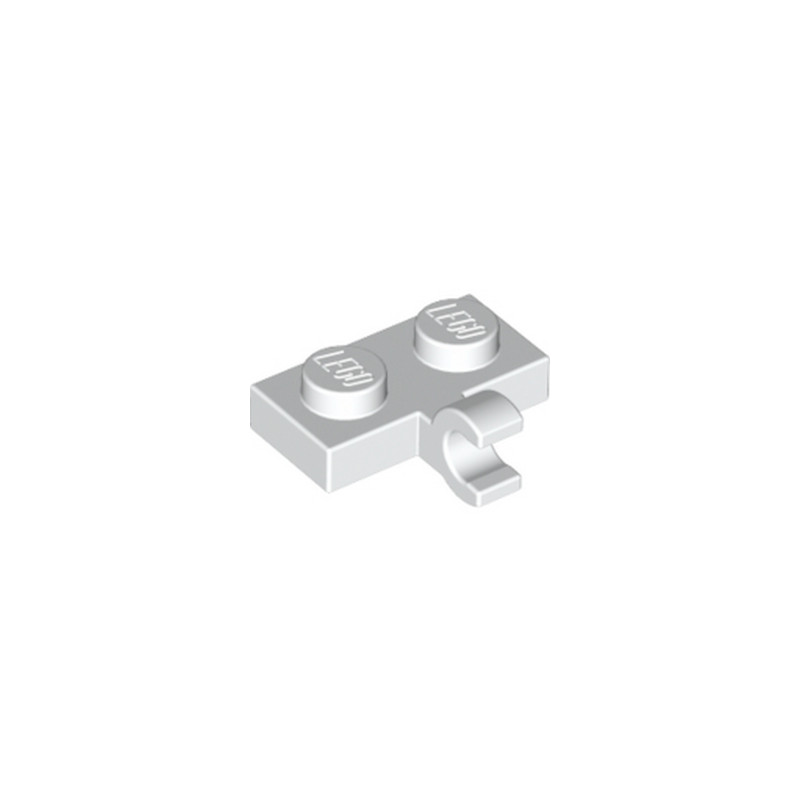 LEGO 6070712 PLATE 1X2 W. 1 HORIZONTAL SNAP - BLANC