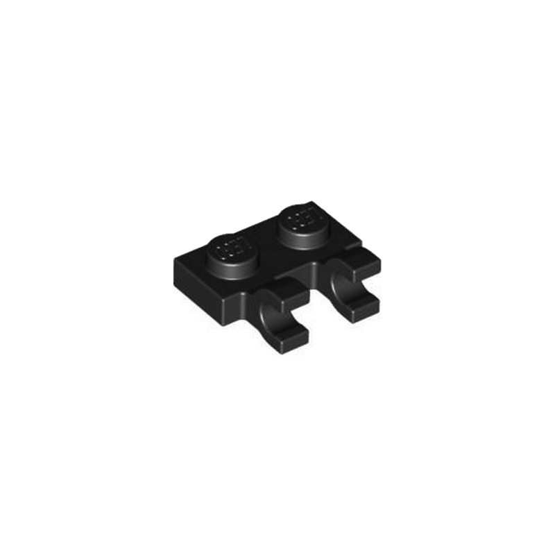 LEGO 4556158 PLATE 1X2 W/HOLDER, VERTICAL - BLACK