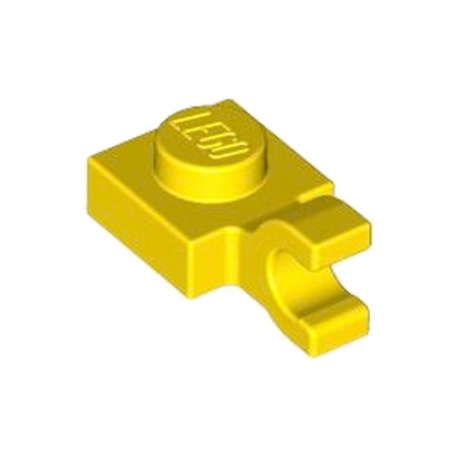 LEGO 6347294 PLATE 1X1 W/HOLDER VERTICAL - YELLOW