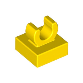 LEGO 6348056 PLATE 1X1 W. UP RIGHT HOLDER - JAUNE