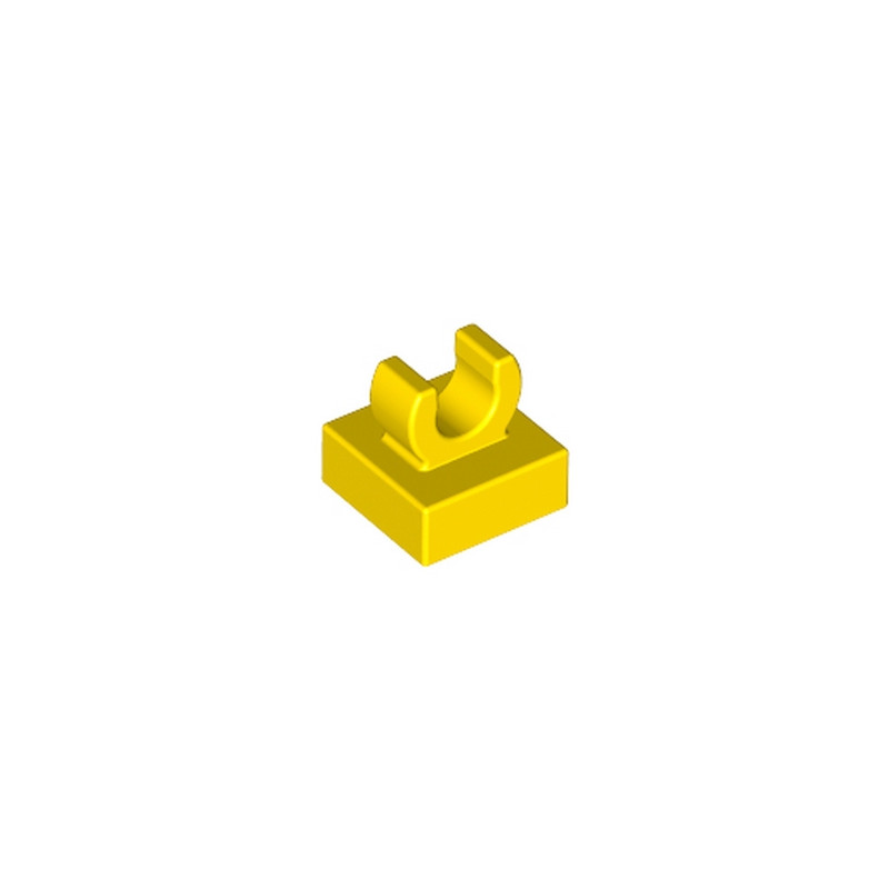 LEGO 6348056 PLATE 1X1 W. UP RIGHT HOLDER - YELLOW