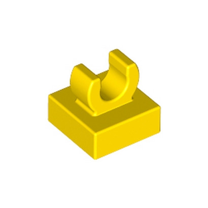 LEGO 6348056 PLATE 1X1 W. UP RIGHT HOLDER - JAUNE