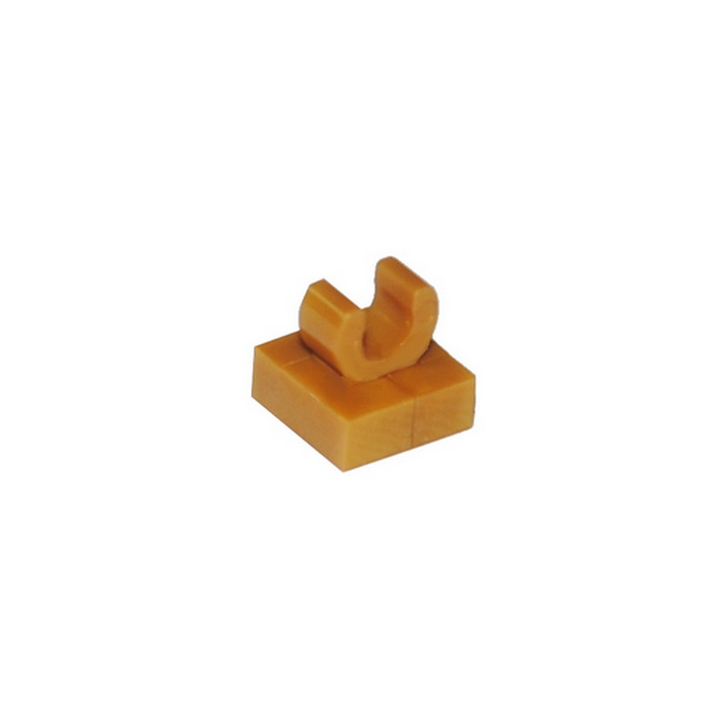 LEGO 6262138 PLATE 1X1 W. UP RIGHT HOLDER - WARM GOLD
