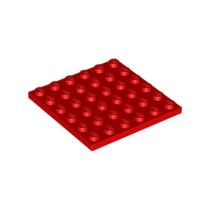 LEGO 4144302 PLATE 6X6 - ROUGE