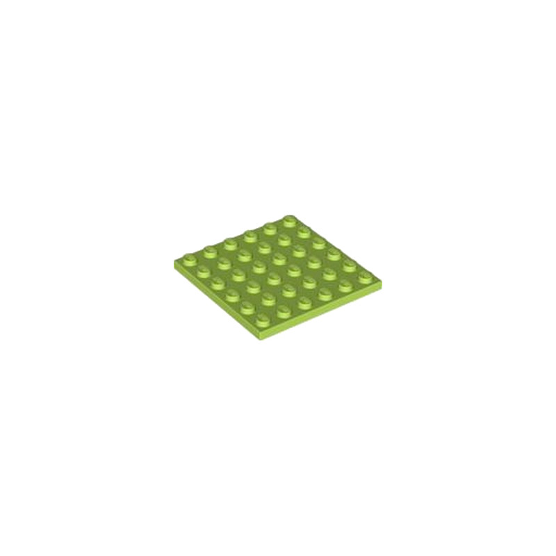LEGO 4525858 PLATE 6X6 - BRIGHT YELLOWISH GREEN