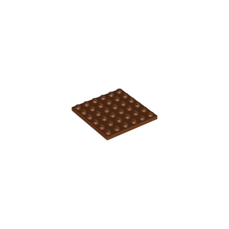 LEGO 4217848 PLATE 6X6 - REDDISH BROWN