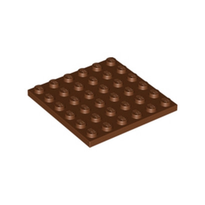 LEGO 4217848 PLATE 6X6 - REDDISH BROWN