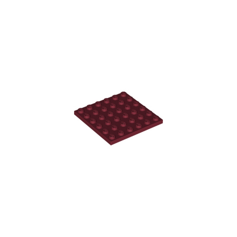 LEGO 6173945 PLATE 6X6 - NEW DARK RED