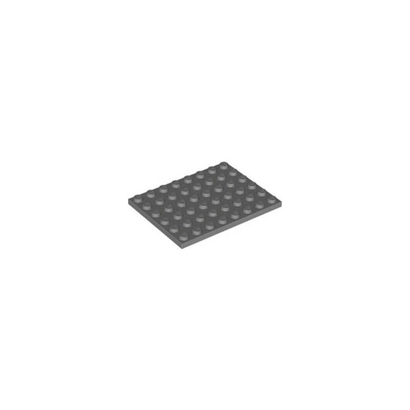 LEGO 4210794 PLATE 6X8 - DARK STONE GREY