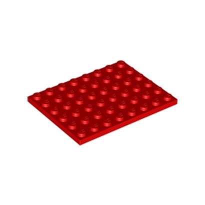 LEGO 303621 PLATE 6X8 - ROUGE