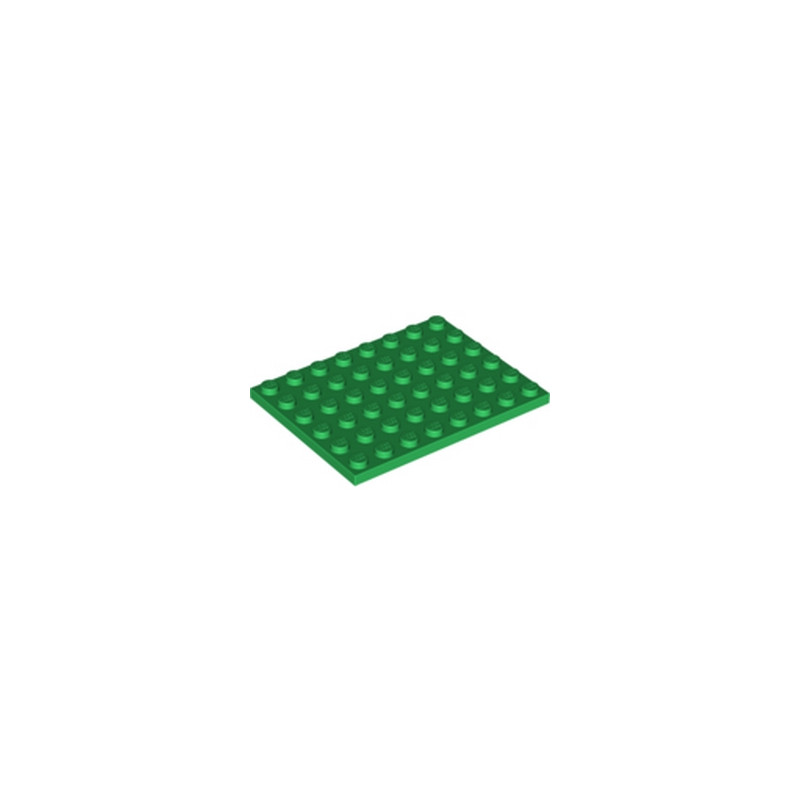 LEGO 4507311 PLATE 6X8 - DARK GREEN