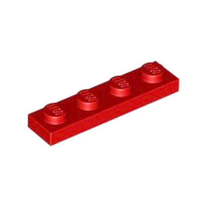 LEGO 371021 PLATE 1X4 - ROUGE