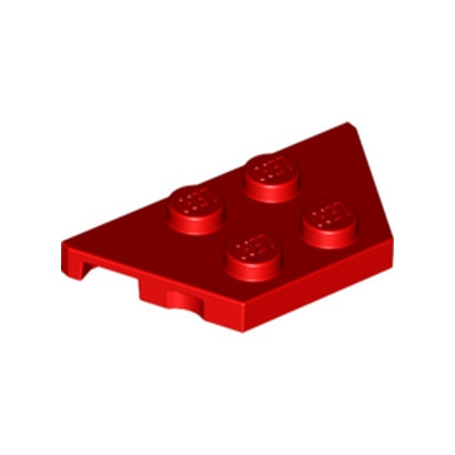LEGO 6023770 PLATE 2X4X18° - ROUGE