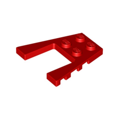 LEGO 4180429 PLATE 4X4 W/ANGLE - ROUGE