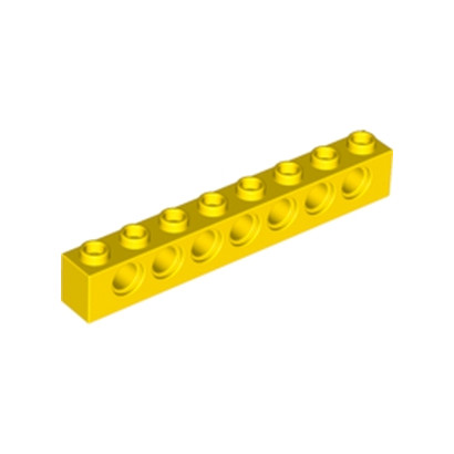 LEGO 370224  TECHNIC BRIQUE 1X8 - JAUNE