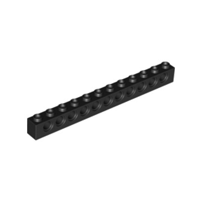 LEGO 389526  TECHNIC BRIQUE 1X12, Ø4,9 - NOIR