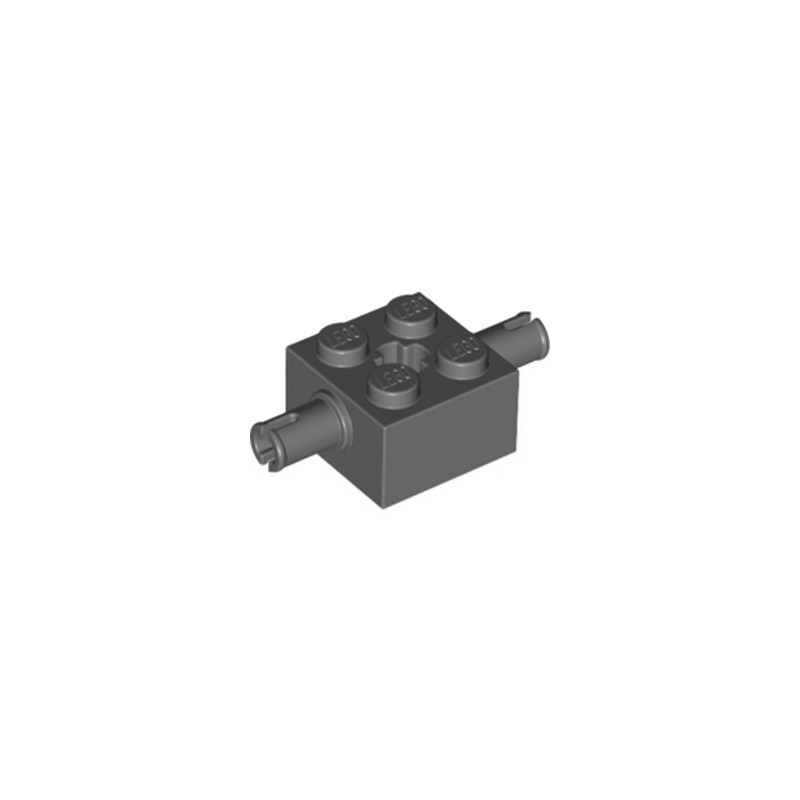 LEGO 6405646 BEARING ELEMENT 2X2 W.D. SNAP - DARK STONE GREY
