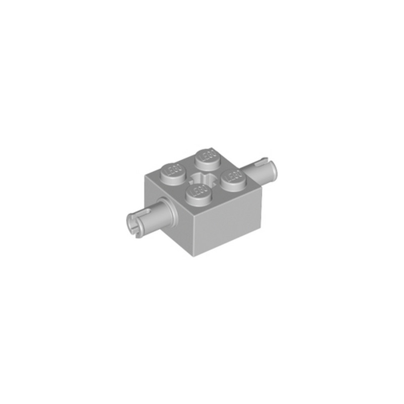 LEGO 6356172 BEARING ELEMENT 2X2 W.D. SNAP - MEDIUM STONE GREY