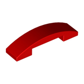 LEGO 4633914  PLATE W. BOW 1X4X2/3 - ROUGE
