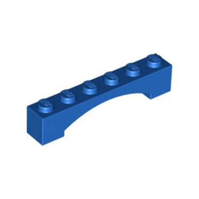 LEGO 6133607 BRICK 1X6 W/INSIDE BOW - BLUE