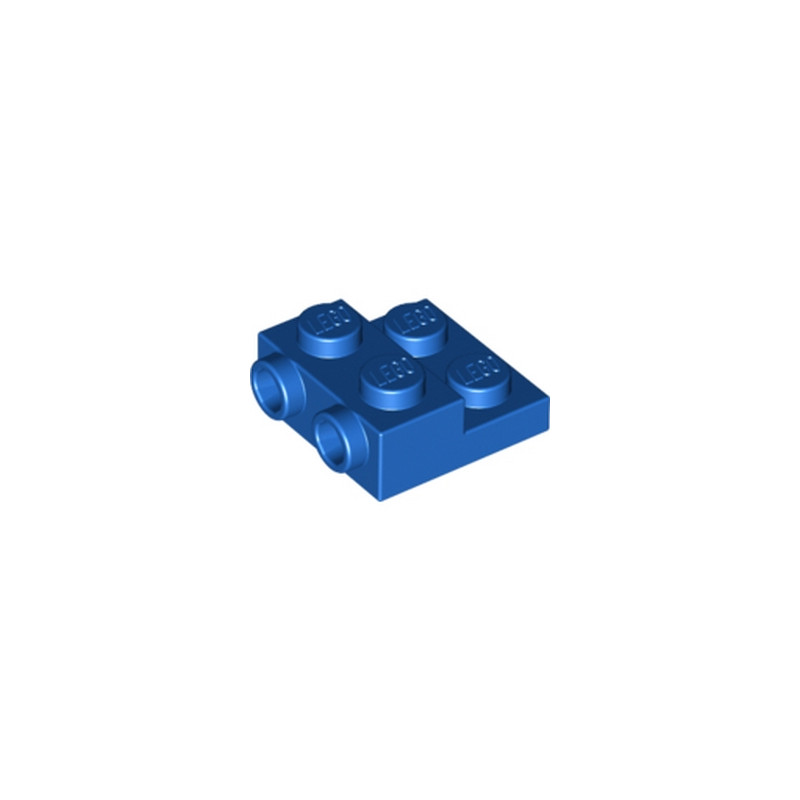 LEGO 6116797 - PLATE 2X2X2/3 W. 2. HOR. KNOB - BLEU