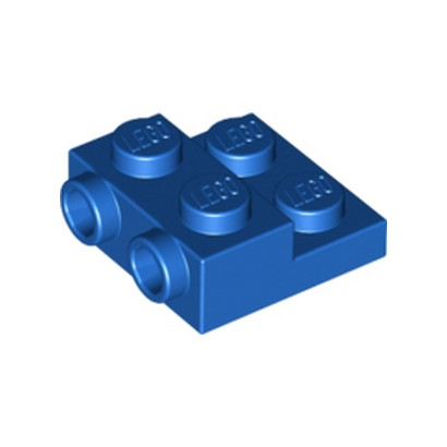 LEGO 6116797 - PLATE 2X2X2/3 W. 2. HOR. KNOB - BLEU