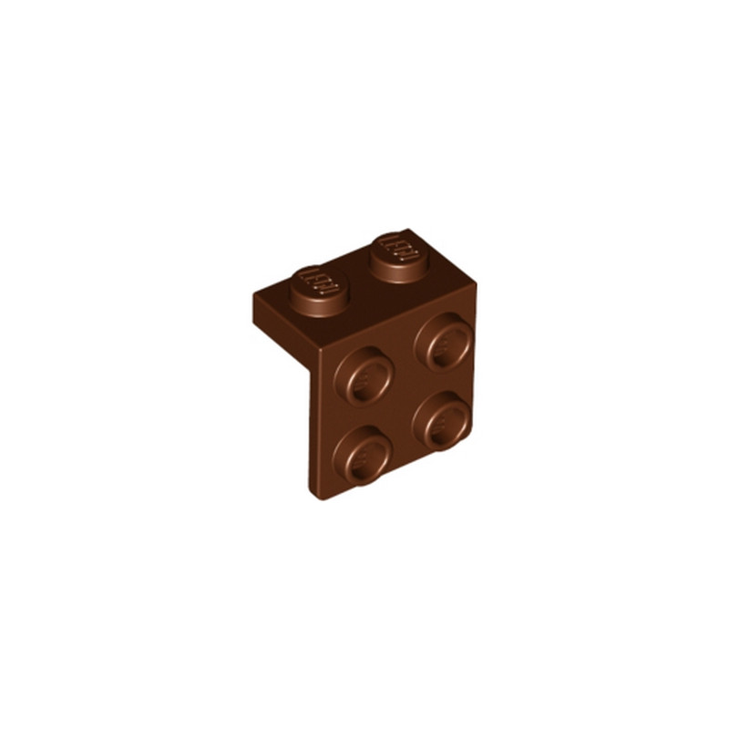 LEGO 6117976 ANGLE PLATE 1X2 / 2X2 - REDDISH BROWN